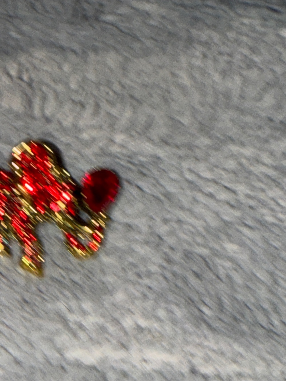 Red and Gold Elephant Brooch excellent condition